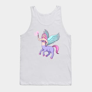 Centaur Pegasus Unicorn Witch Girl Tank Top